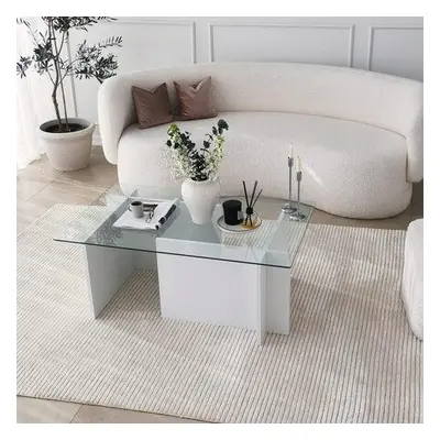 Hanah Home Coffee Table Escape - White White