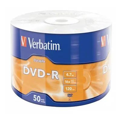 VERBATIM DVD-R DataLife 4,7GB/ 16x/ 50pack/ wrap, 43791