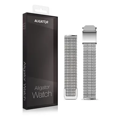 Náhradní kovový řemínek pro Aligator Watch Grace 16mm, stříbrný