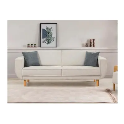 Atelier del Sofa 3-Seat Sofa-Bed Larus 3 - Oak, Cream