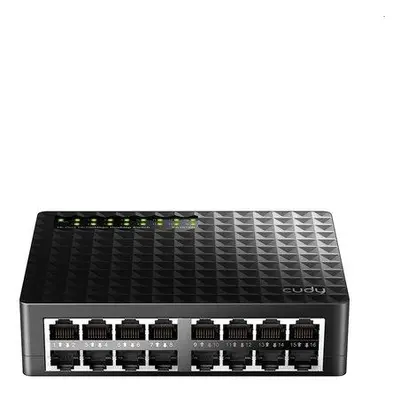 Cudy 16-Port Switch, 16 10/100M RJ45 Ports, Desktop, Power Saving, Plug & Play, FS1016D