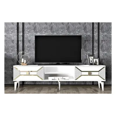 Hanah Home TV Stand Yumedi - White, Gold