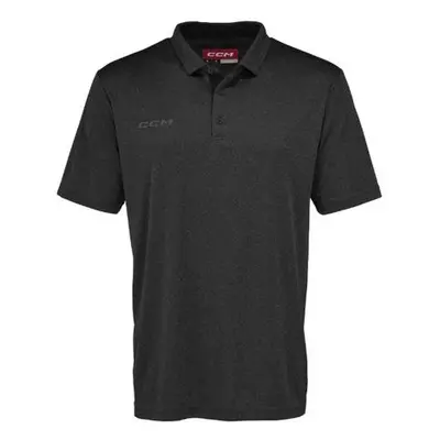 CCM Triko Fitted Polo SR, černá, Senior, XS