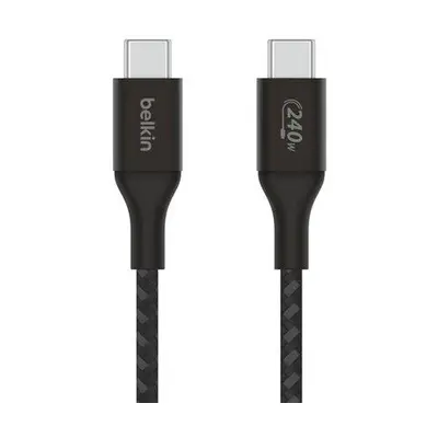 Belkin BOOST CHARGE USB-C na USB-C kabel 240W, 2m, černý - odolný