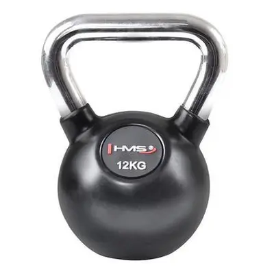 Vinylový kettlebell s chromovaným úchopem HMS KGC 12 kg