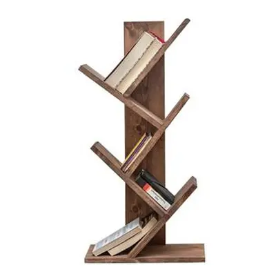 Hanah Home Bookshelf Cemo - Wooden Walnut Walnut