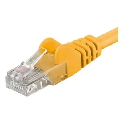 PremiumCord sputp20Y Patch UTP RJ45-RJ45 level 5e, 20m, žlutý