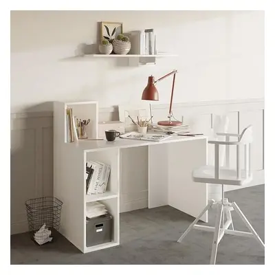 Hanah Home Study Desk Buca - White White