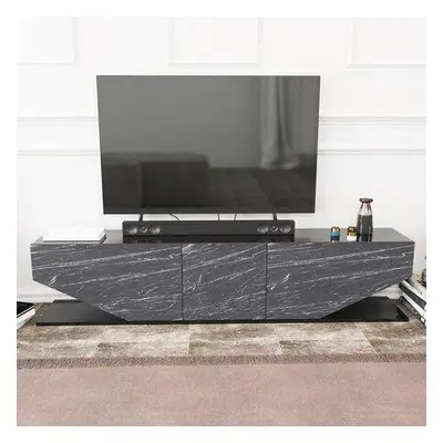 Hanah Home TV Stand Inci - Black Black