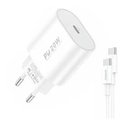 Rychlonabíječka Foneng 1x USB EU39 + kabel USB typu C