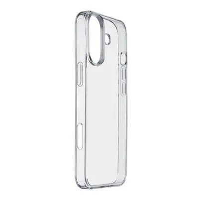 Zadní kryt CellularLine Clear Duo s ochranným rámečkem pro iPhone 16 Plus, průhledný