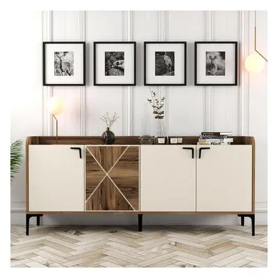 Hanah Home Console Venedik - Walnut, Cream