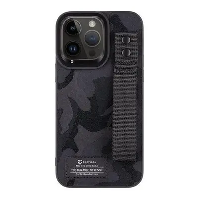 Tactical Camo Troop Drag Strap Kryt pro Apple iPhone 14 Pro Max černý