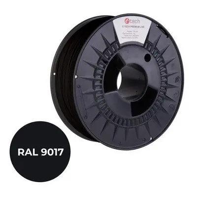 C-TECH PREMIUM LINE, ABS, dopravní černá, RAL9017, 1,75mm, 1kg, 3DF-P-ABS1.75-9017