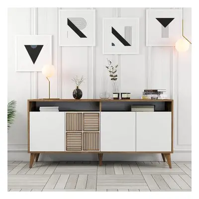 Hanah Home Console Milan 160 - Walnut, White