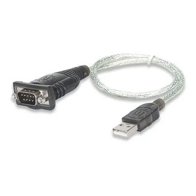 MANHATTAN převodník z USB na sériový port (USB AM / DB9M, RS232), blistr