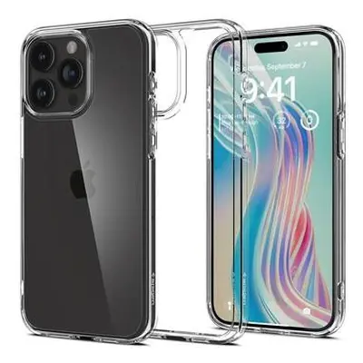 Ochranný kryt Spigen Crystal Hybrid pro iPhone 15 Pro transparentní