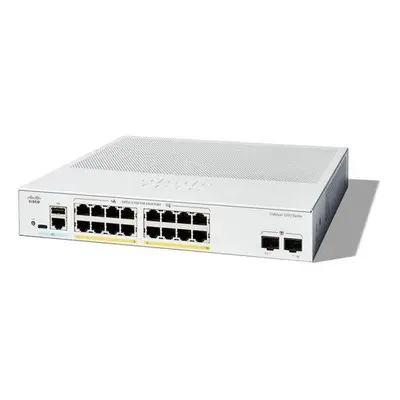 Cisco Catalyst 1200-16P-2G - Přepínač - L3 - inteligentní - 16 x 10/100/1000 (PoE+) + 2 x Gigabi