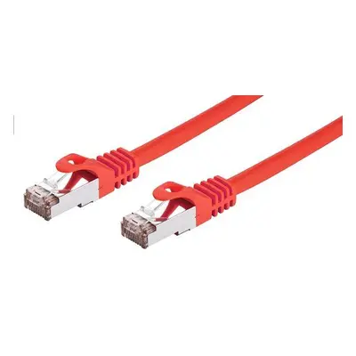 Kabel C-TECH patchcord Cat6, FTP, červený, 1m