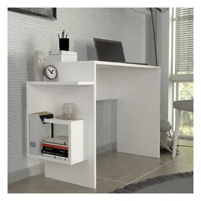 Hanah Home Study Desk Alaska - White White