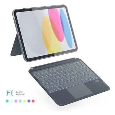 Epico pouzdro s podsvícenou klávesnicí pro Apple iPad Pro 11" (M4) - qwerty/šedá