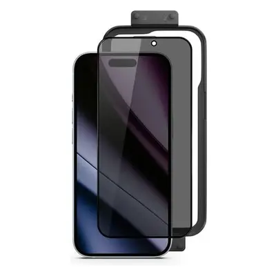 Epico Privacy Glass 3D for iPhone 16 s instalačním rámečkem