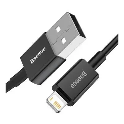 Kabel USB na iP 2,4A 2m (černý)