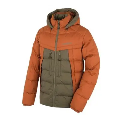 Husky Pánská péřová bunda Durra M brown/khaki XL