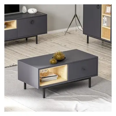 Hanah Home Coffee Table Naturel - Anthracite Anthracite