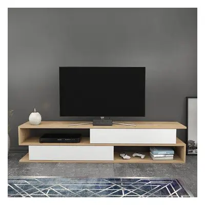 Hanah Home TV Stand Cortez - Oak, White