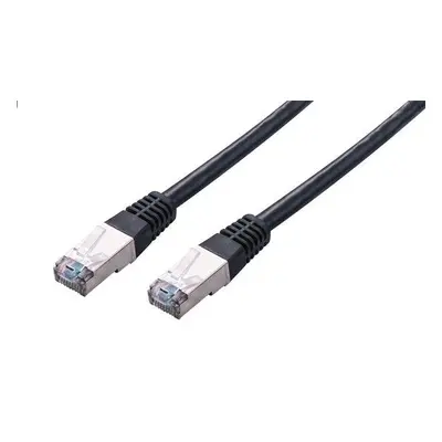 Kabel C-TECH patchcord Cat5e, FTP, černý, 2m