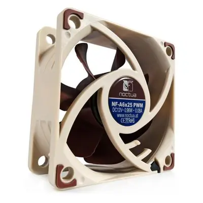 Noctua ventilátor NF-A6x25 PWM / 60mm / výška 25mm / PWM / 4-pin, NF-A6x25-PWM