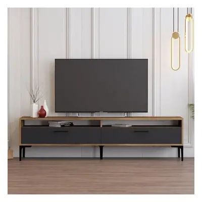 Hanah Home TV Unit Istanbul 2 - WalnutAnthracite WalnutAnthracite