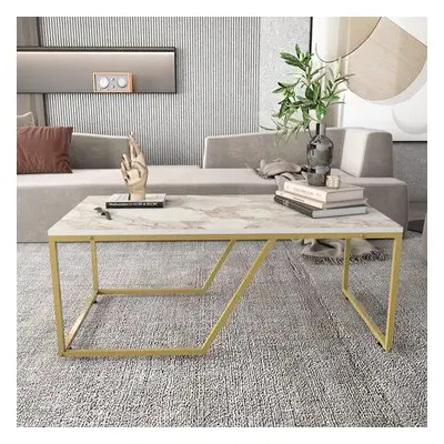 Hanah Home Coffee Table Wendy - White, Gold