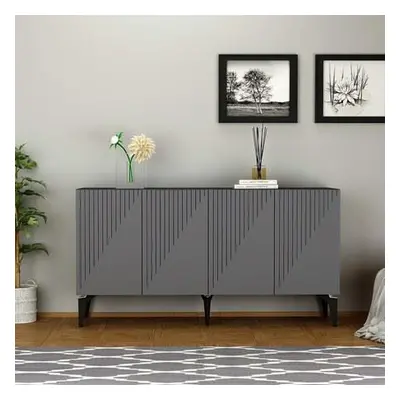 Hanah Home Console Draw - Anthracite Anthracite