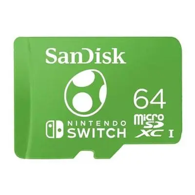 SanDisk MicroSDXC karta 64GB pro Nintendo Switch (R:100/W:90 MB/s, UHS-I)