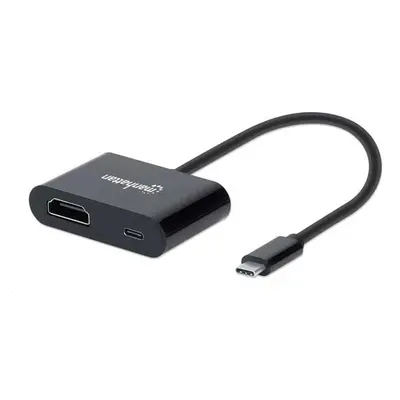 MANHATTAN Adapter USB-C na HDMI, 4K@60Hz, černá