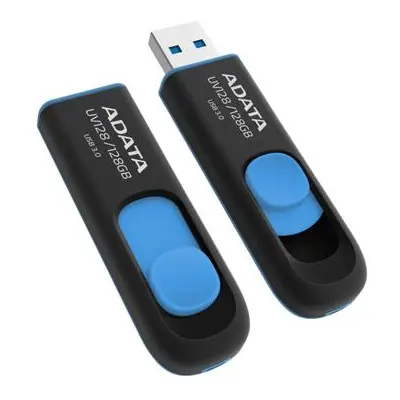 ADATA DashDrive UV128 128GB / USB 3.1 / černo-modrá, AUV128-128G-RBE