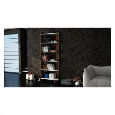 Hanah Home Bookshelf Order - White, Walnut