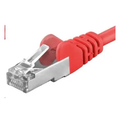 Premiumcord sp6asftp020R Patch, CAT6a S-FTP, RJ45-RJ45, AWG 26/7, 2m, červený