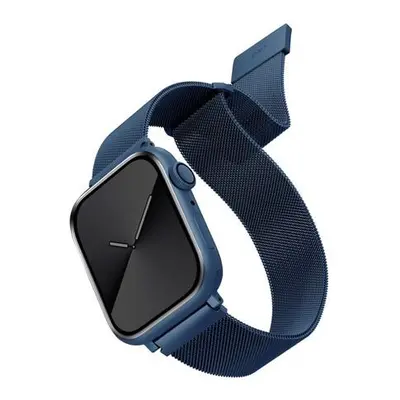 UNIQ Dante ocelový řemínek Apple Watch 49/45/44/42mm Cobalt modrý