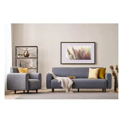 Atelier del Sofa Sofa Set Noya Linen - Grey Grey