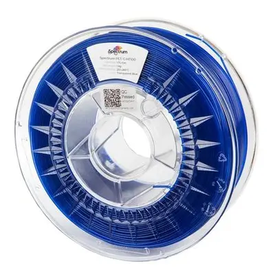 Tisková struna (filament) Spectrum PET-G HT100 1.75mm TRANSPARENT BLUE 1kg, 80403