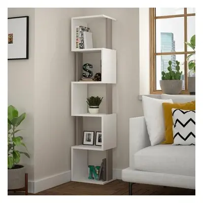 Hanah Home Bookshelf Piri - White, Light Mocha