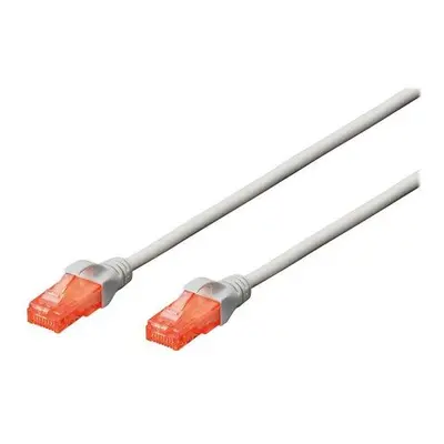 Digitus DK-1612-100 Ecoline Patch, UTP, CAT 6e, AWG 26/7, 10m, šedý