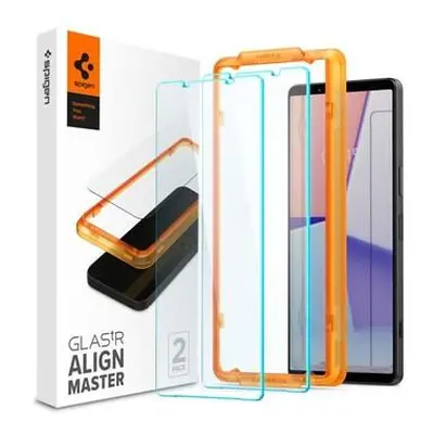 Spigen Glass tR Align Master tvrzené sklo 2 Pack Sony Xperia 1 V