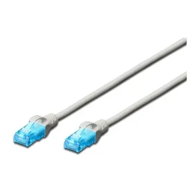 Digitus DK-1512-050 Ecoline Patch, UTP, CAT 5e, AWG 26/7, 5m, šedý