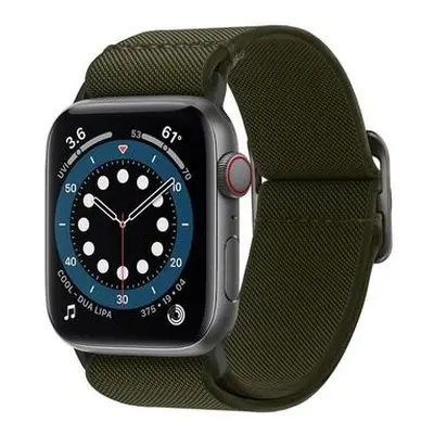 Nylonový řemínek Spigen Lite Fit pro Apple Watch 49mm/45mm/44mm/42mm khaki