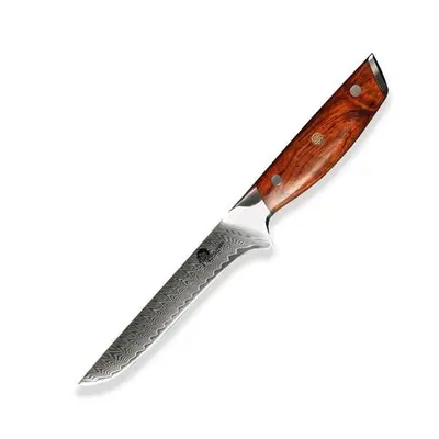 Nůž Dellinger vykošťovací Boning 6" (160mm) Rose-Wood Damascus