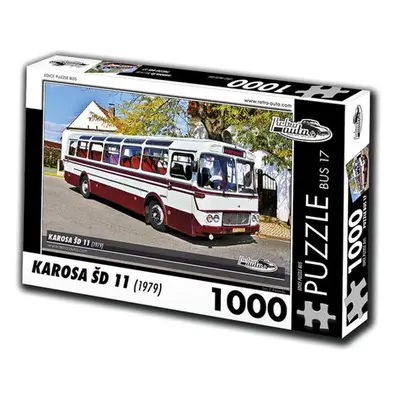 RETRO-AUTA Puzzle BUS č.17 Karosa ŠD 11 (1979) 1000 dílků